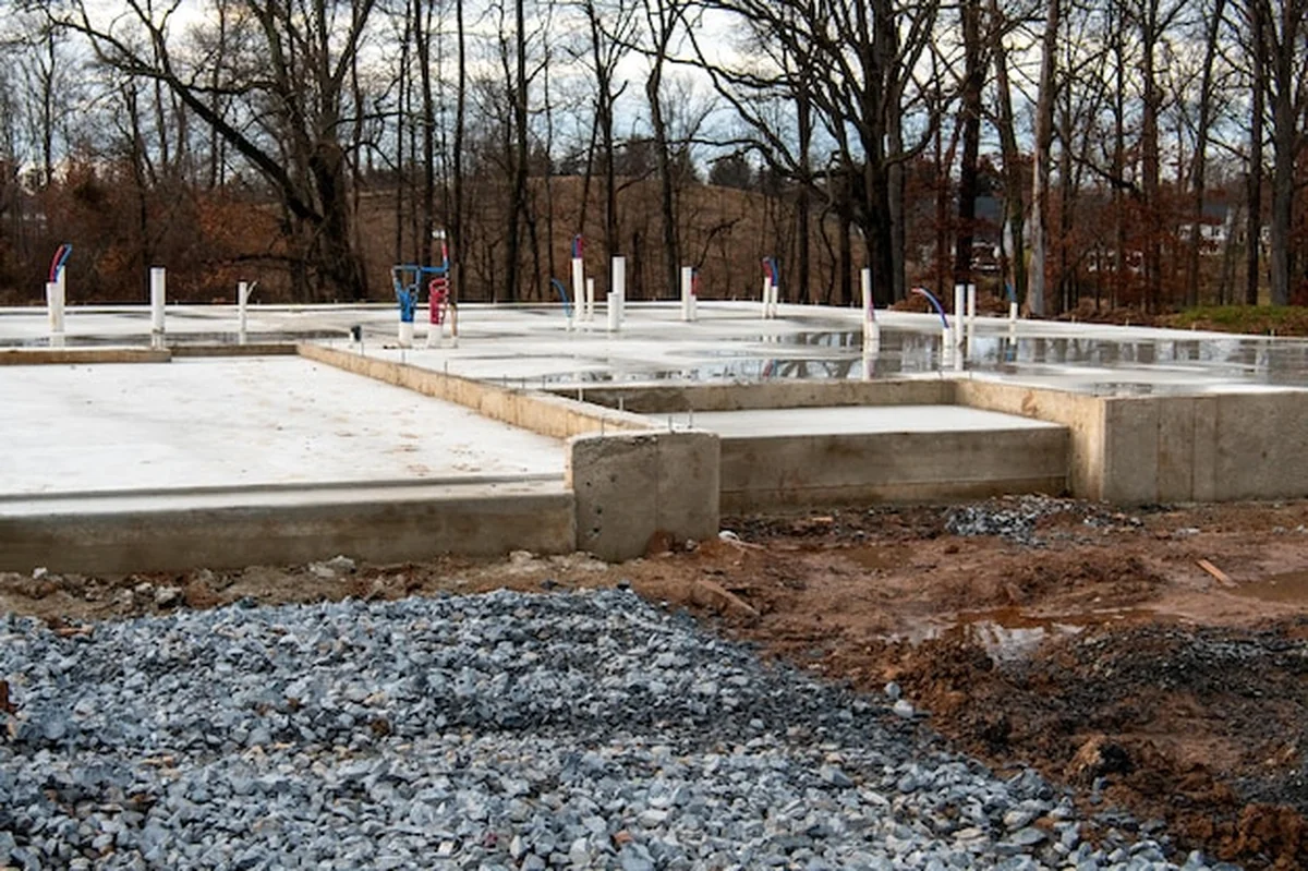 Nowy fundament pod budowę domu